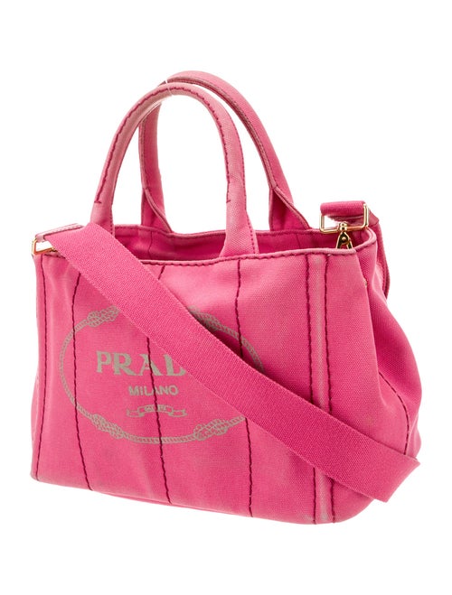 Prada Enameled Metal Triangle Top Handle Bag