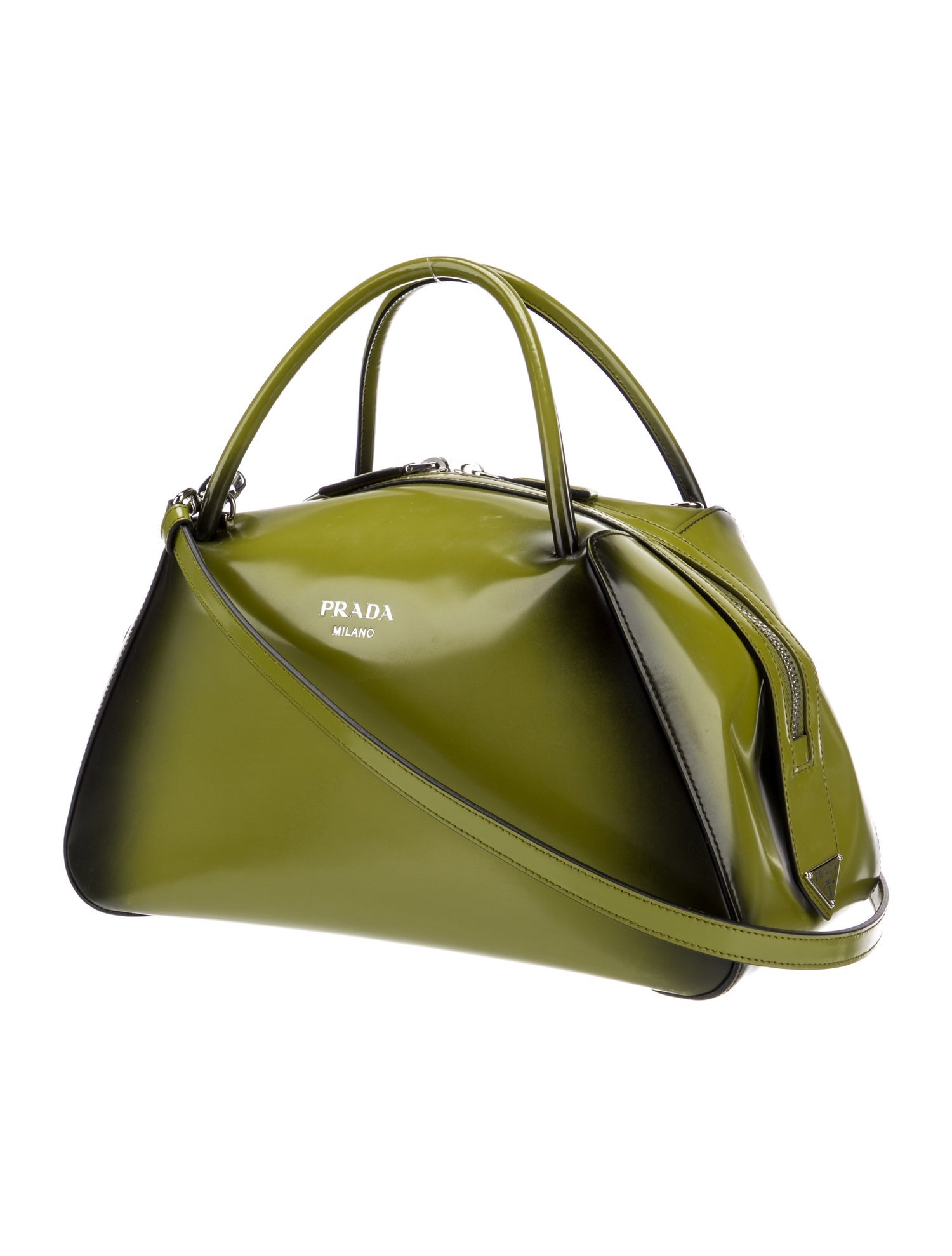 PRADA グリーン ビジネスバッグ グリーン（緑）系 PRADA(プラダ) ビジネスバッグ・アタッシュケース