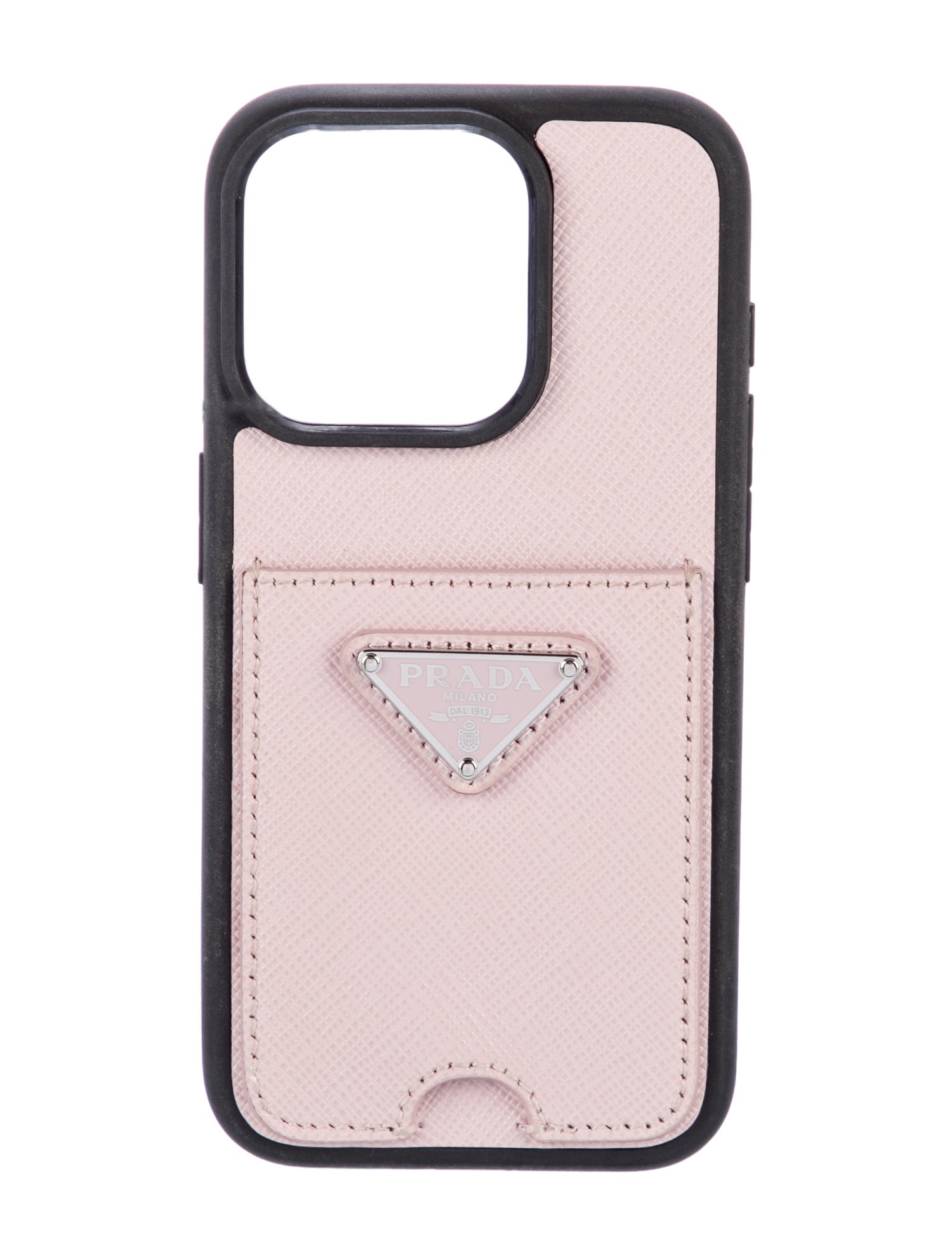 Prada Saffiano Card Holder iPhone Case - Pink Phone Cases