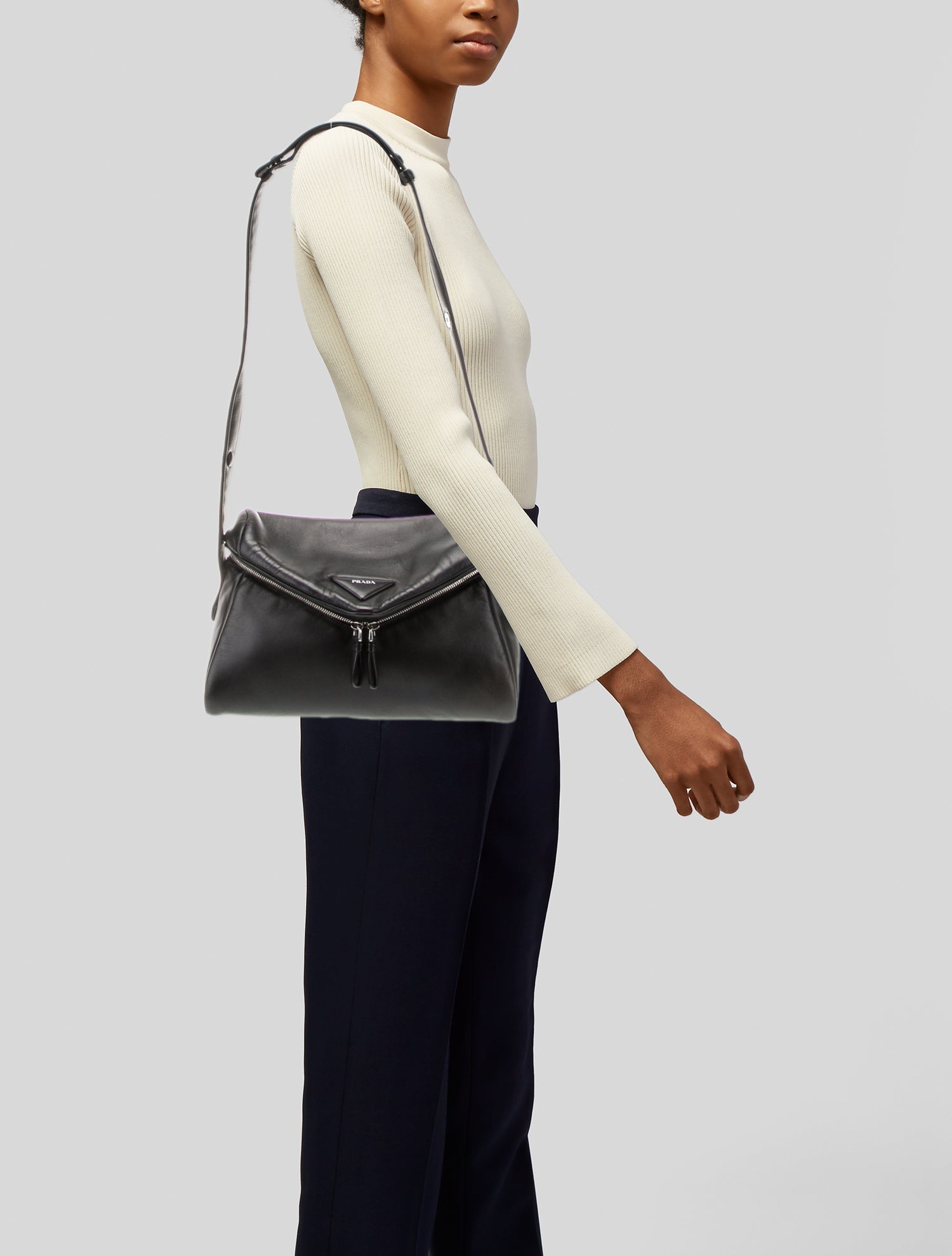 Prada Nappa Leather Padded Signaux Bag