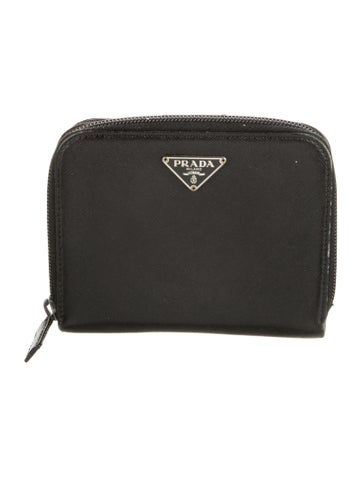 Prada Wallets Saffiano Lux Leather Compact Wallet