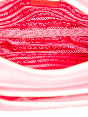 Prada Enameled Metal Triangle Crossbody Bag