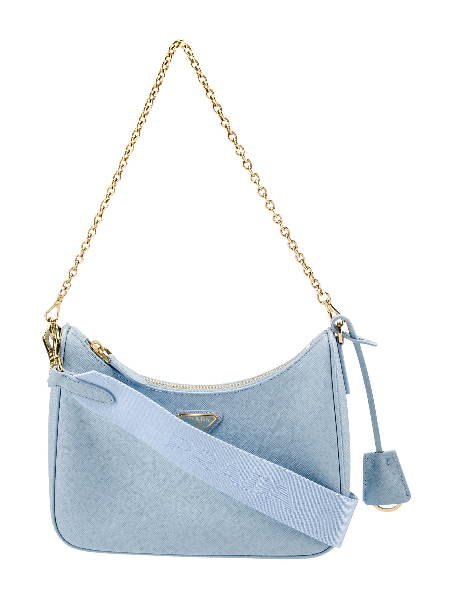 Prada Enameled Metal Triangle Re-Edition 2005