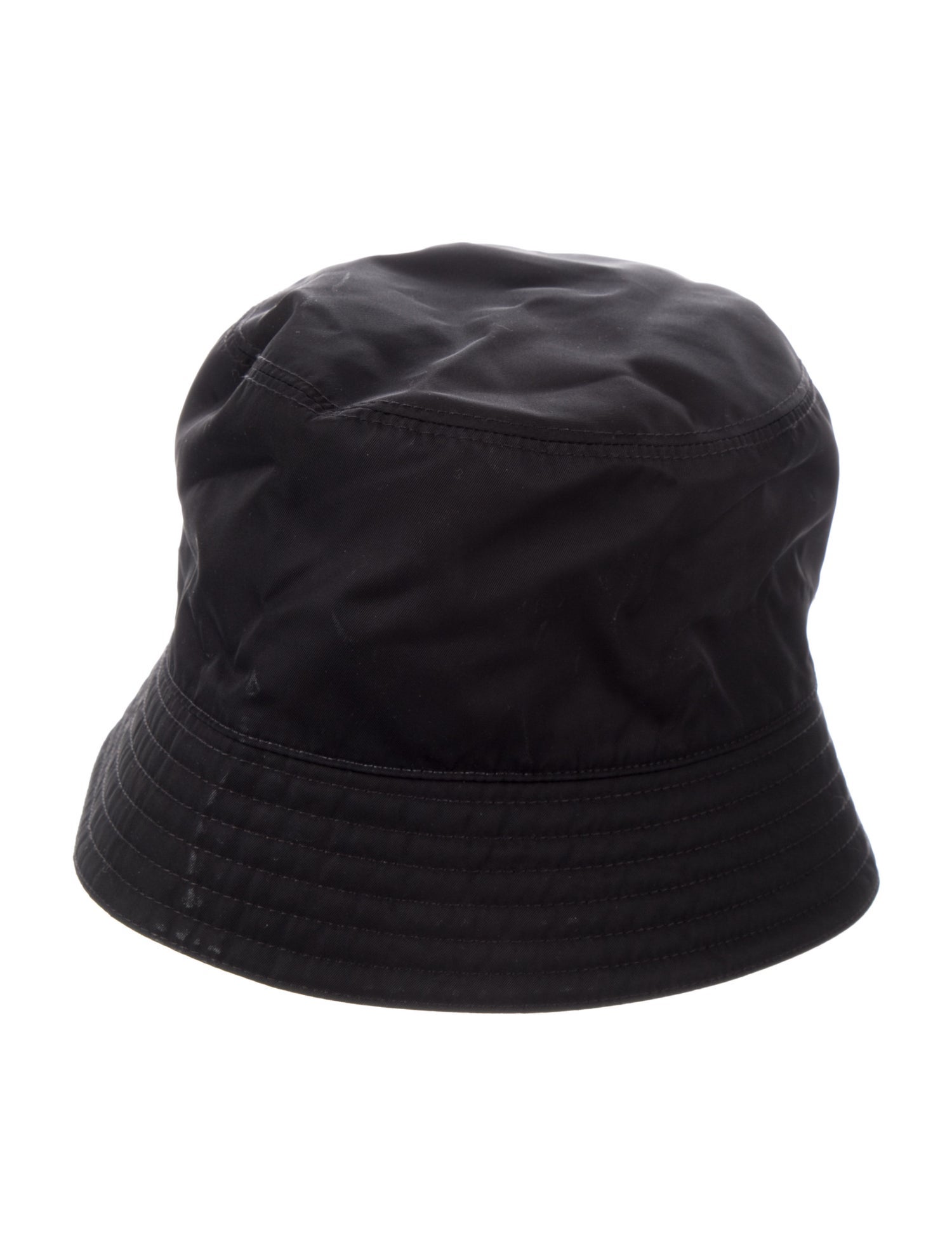 Prada Logo Bucket Hat Black Hats, Accessories PRA1015656 The RealReal