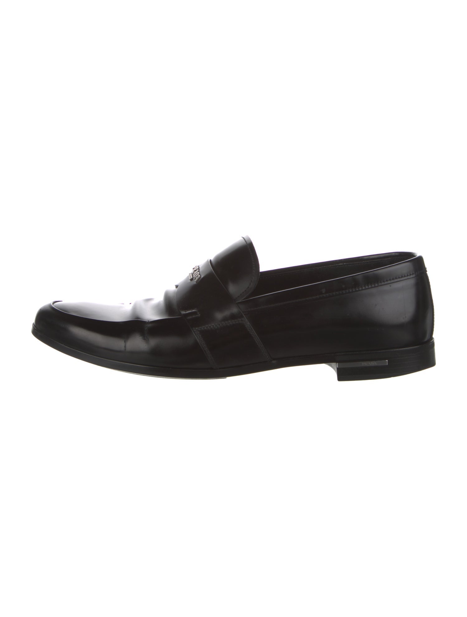 Prada Leather Dress Loafers Black Loafers, Shoes PRA1016093 The
