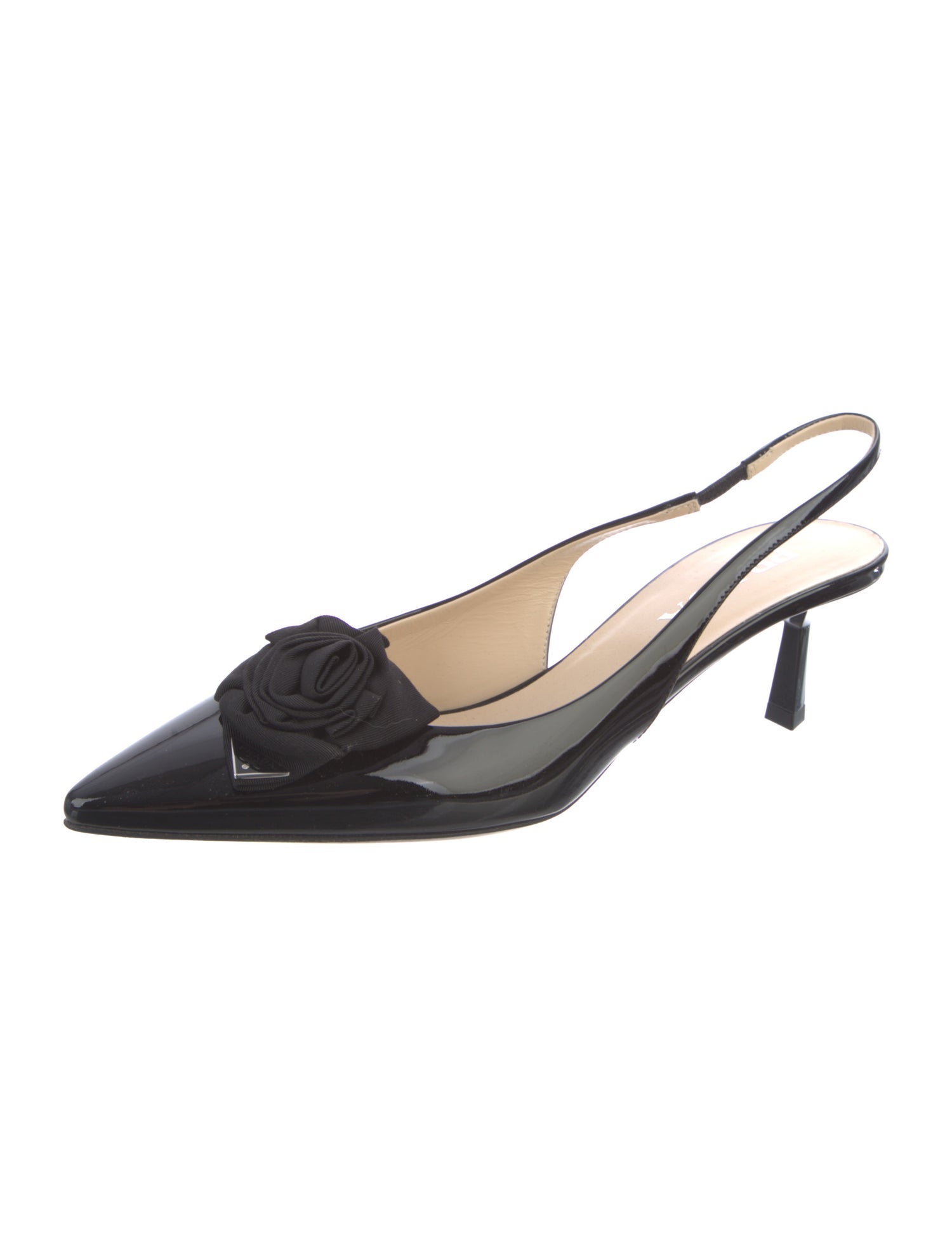 Prada Patent Leather Slingback Pumps