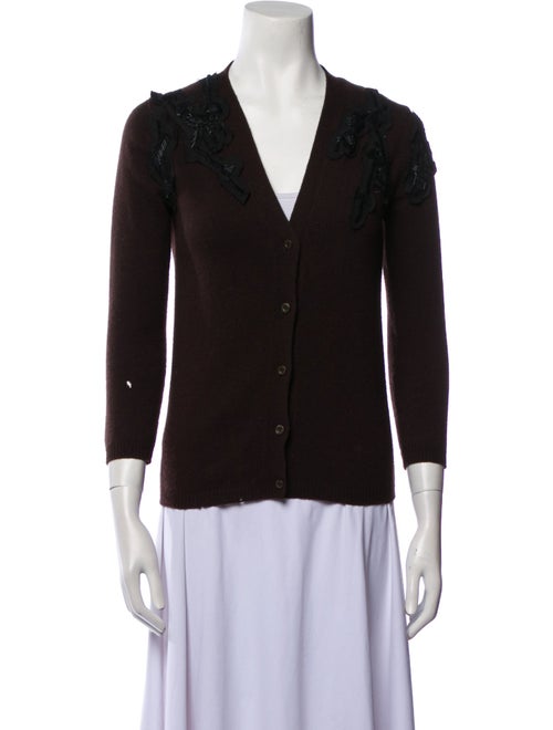 Prada Cashmere V-Neck Sweater