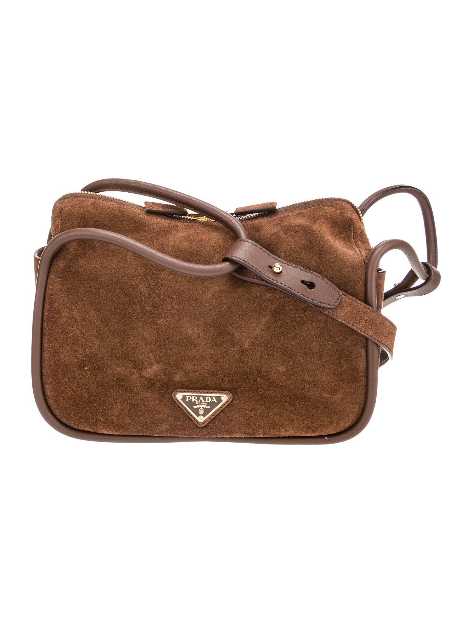 PRADA DARLING HANDBAG スエード Prada Suede Darling 2024 - Brown Shoulder Bags, Handbags
