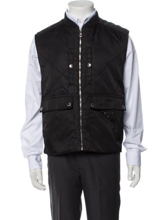 Prada 2019 Enameled Metal Triangle Vest