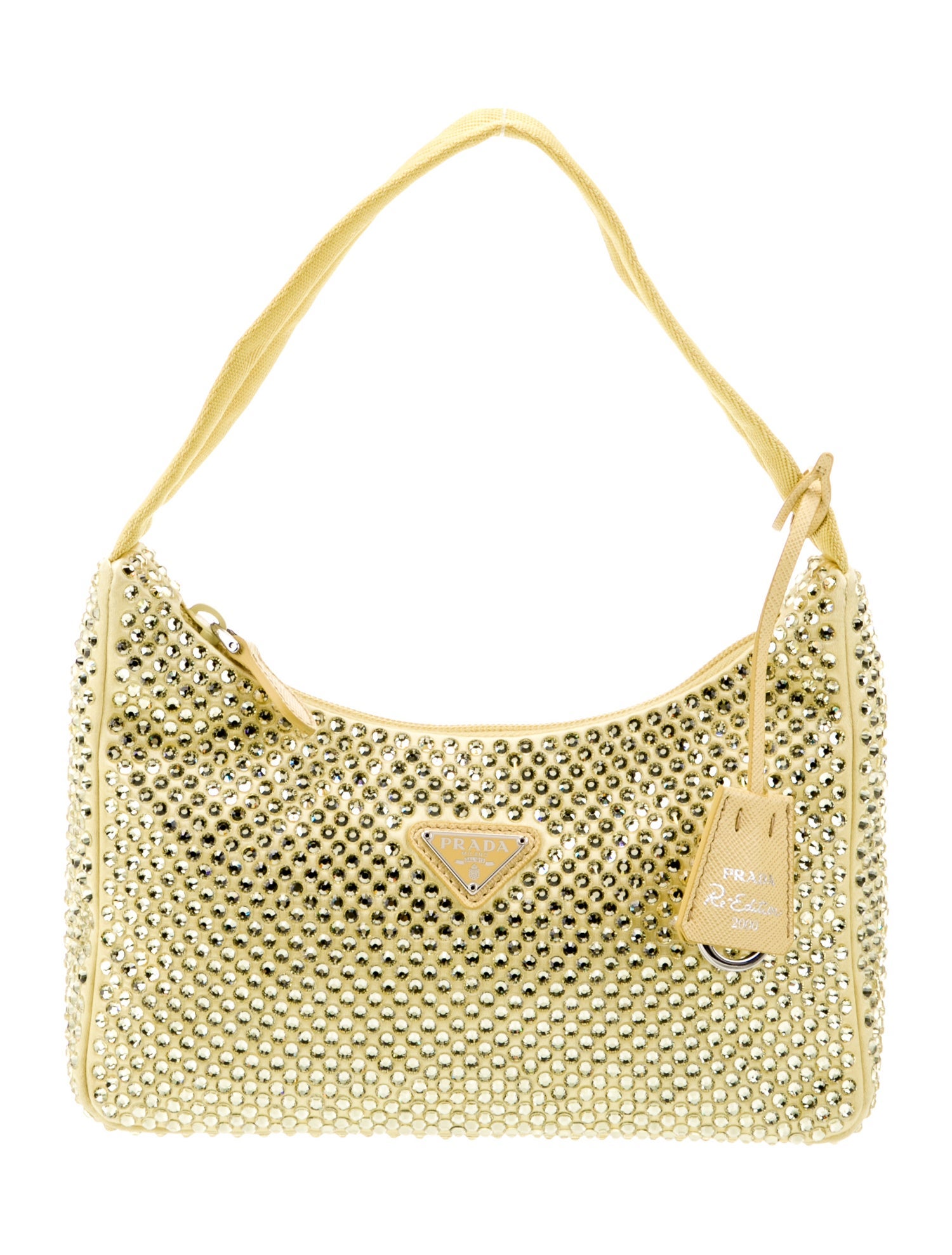 Prada Enameled Metal Triangle Re-Edition 2000 Mini