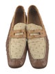 Prada Ostrich Loafers