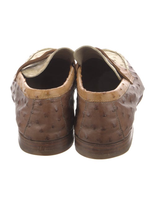 Prada Ostrich Loafers