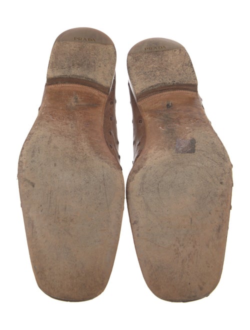Prada Ostrich Loafers