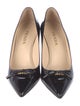 Prada Patent Leather Bow Accents Pumps