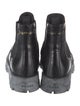 Prada Leather Eyelet Trim Chelsea Boots