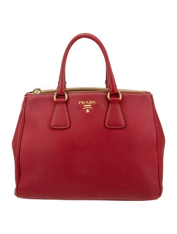 Prada Handle Bags Leather Top Bag Large