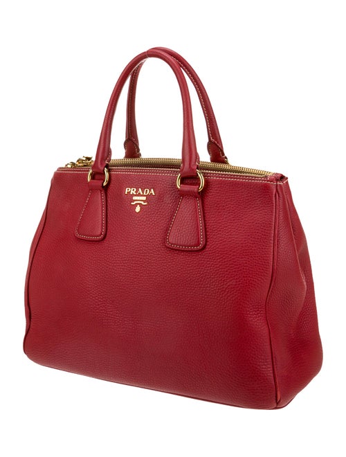 Prada Leather Top Handle Bag Large