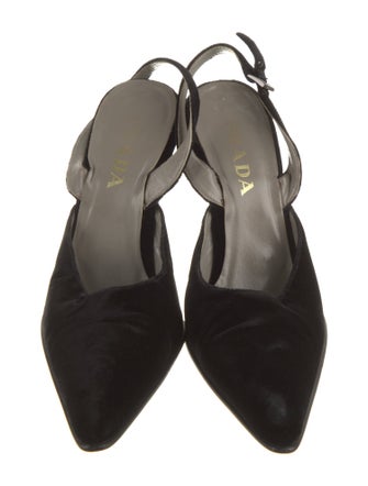 Prada Velvet Slingback Pumps