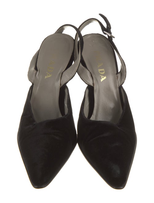 Prada Velvet Slingback Pumps