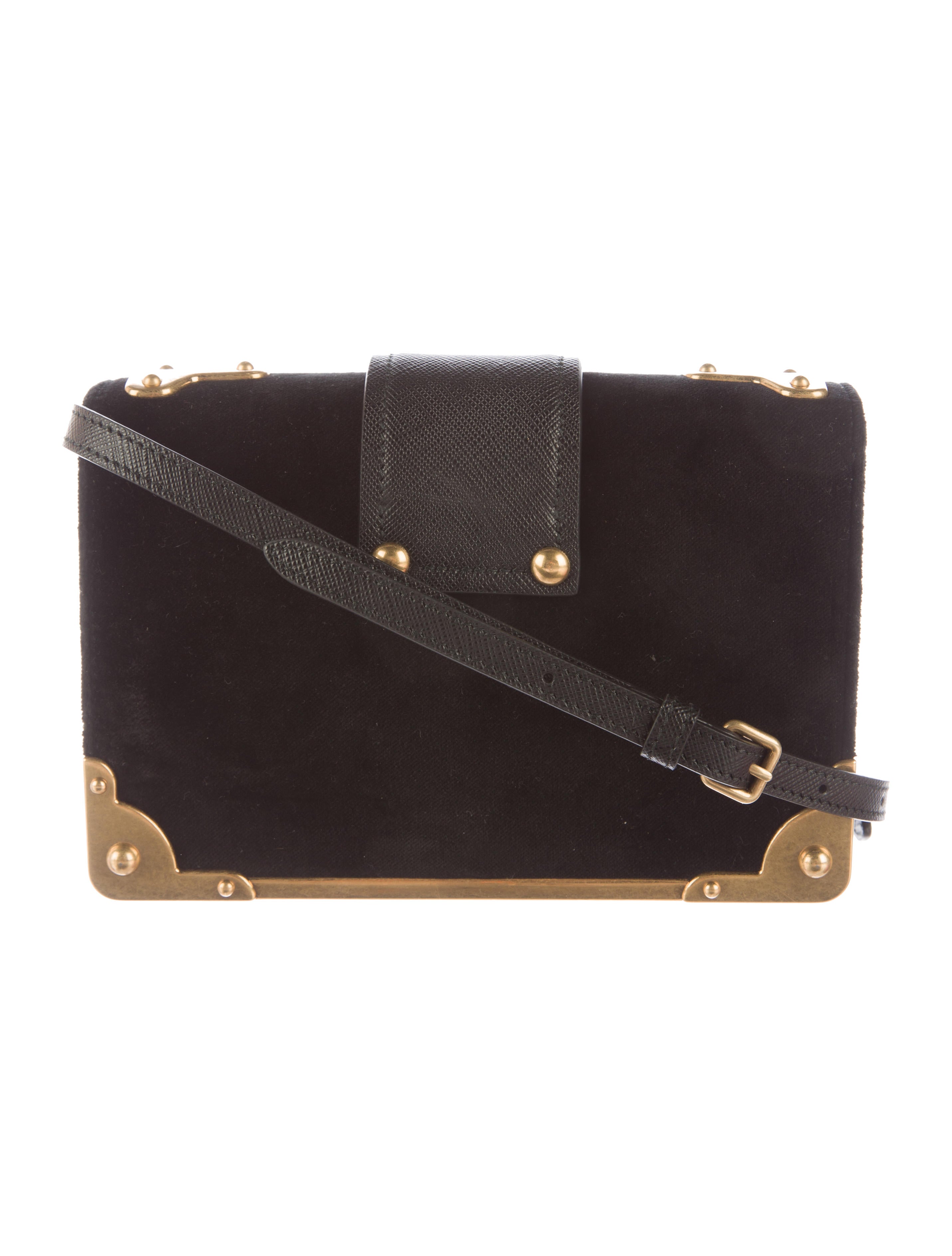 Prada Small Velvet Astrology Cahier Bag Handbags PRA102603 The