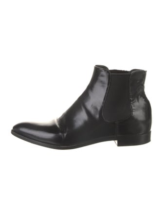 Prada Patent Leather Chelsea Boots