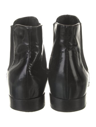 Prada Patent Leather Chelsea Boots