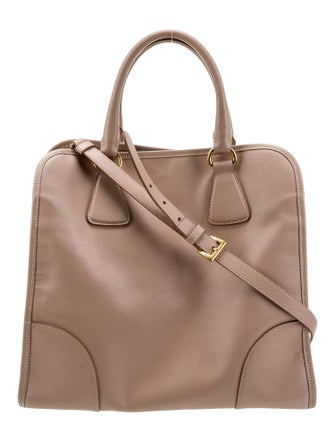 Prada Saffiano Leather Top Handle Bag