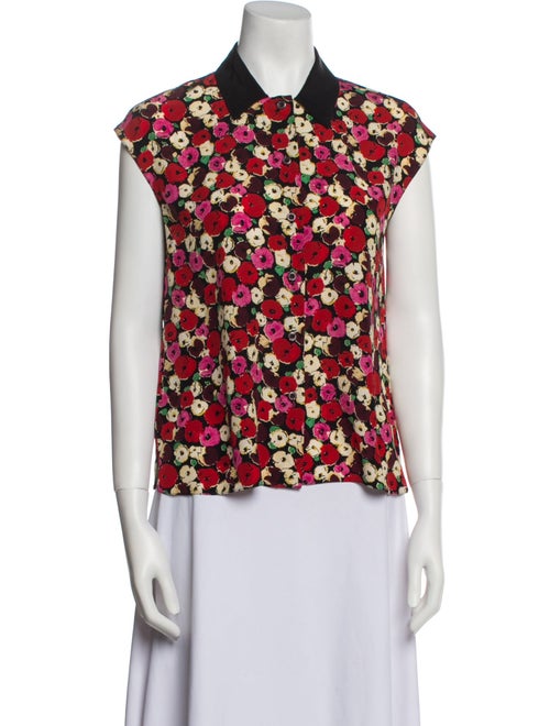 Prada 2013 Silk Button-Up Top