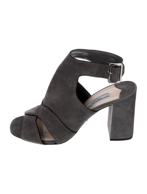 Prada Suede Slingback Sandals