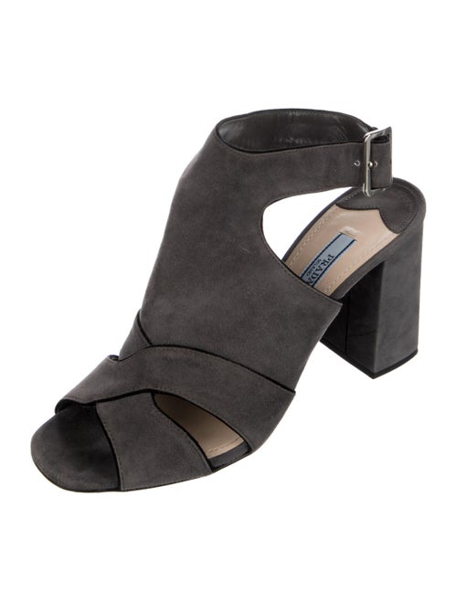 Prada Suede Slingback Sandals