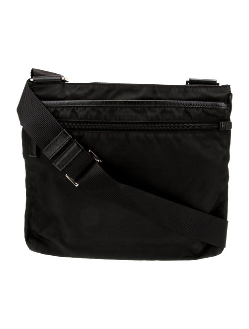 Prada Enameled Metal Triangle Shoulder Bag