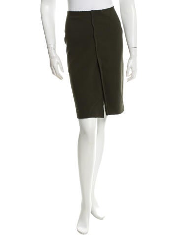 Prada Wool Knee-Length Skirt