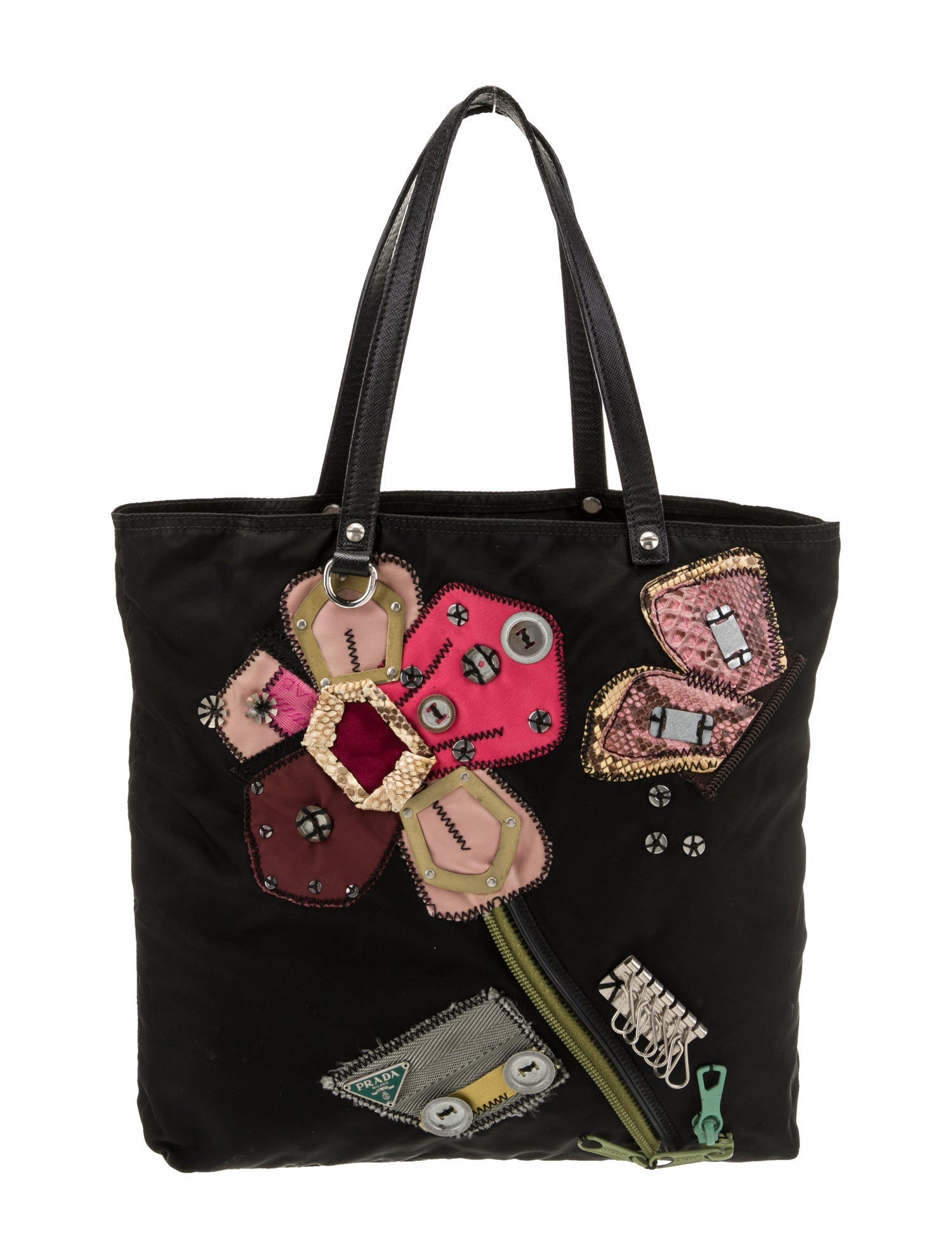 Prada Tessuto Nylon Tessuto Flower Vintage