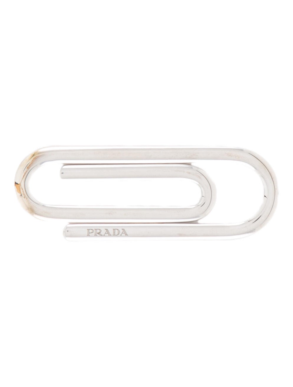 Prada Paperclip Motif Money Clip - Silver Money Clips, Accessories