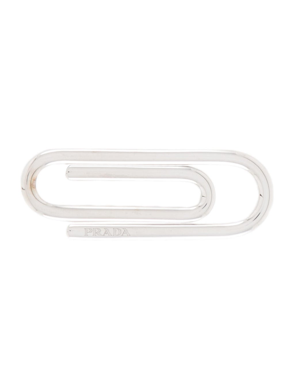 小物 Prada Stainless Steel Money Clip Prada Men's Vintage Silver Money Clip Bill Clip 5cm x 2cm