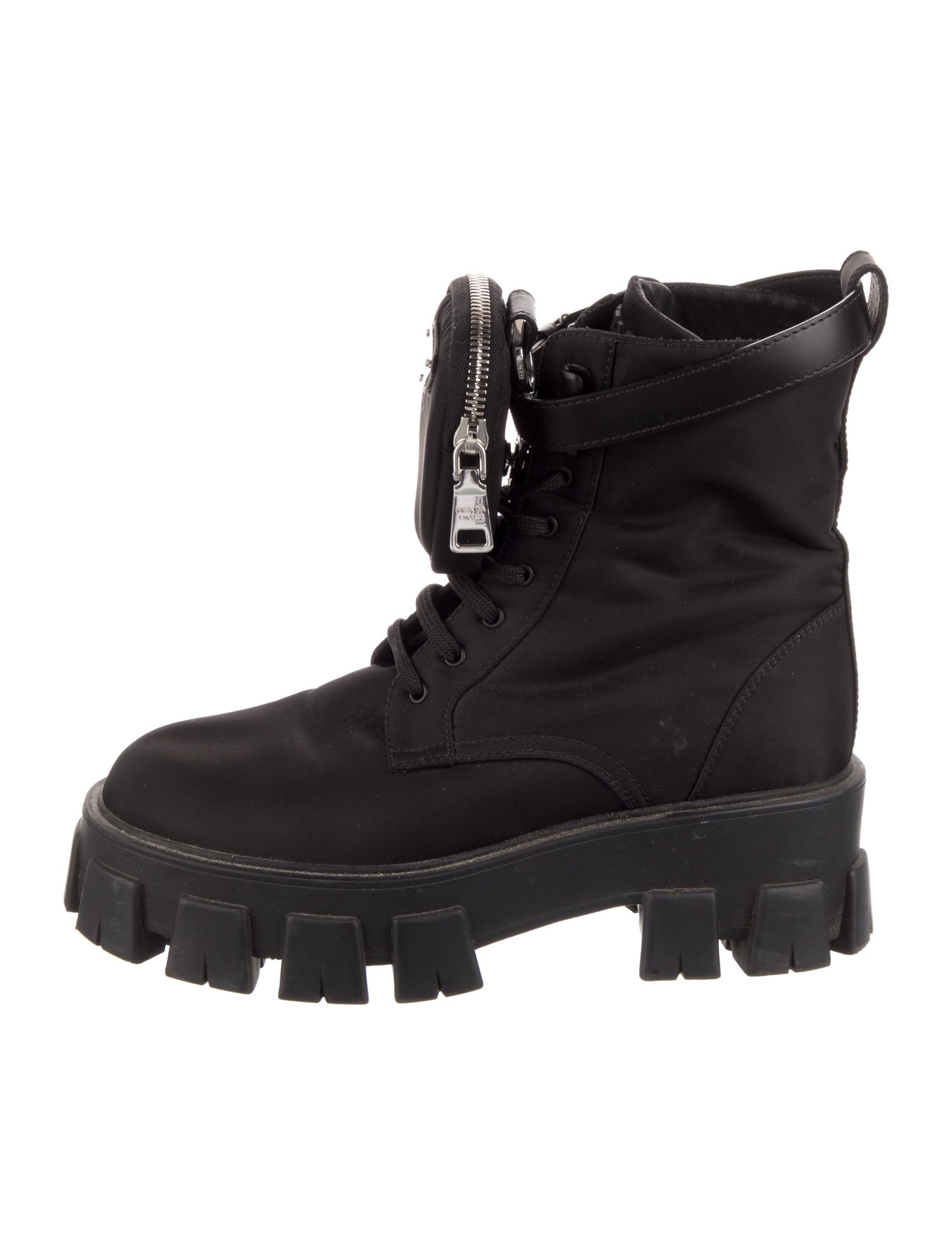 Prada Nylon Combat Boots