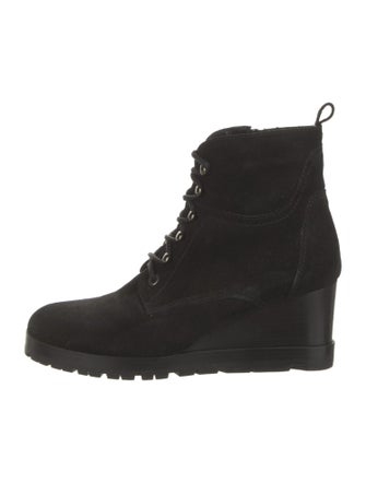 Prada Suede Lace-Up Boots
