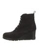 Prada Suede Lace-Up Boots