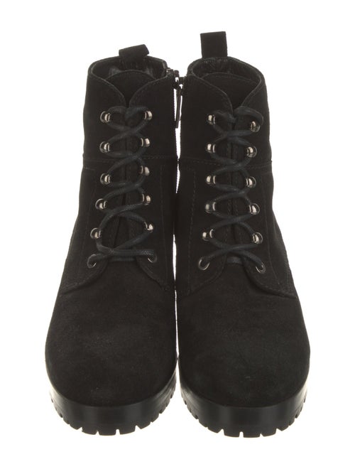 Prada Suede Lace-Up Boots