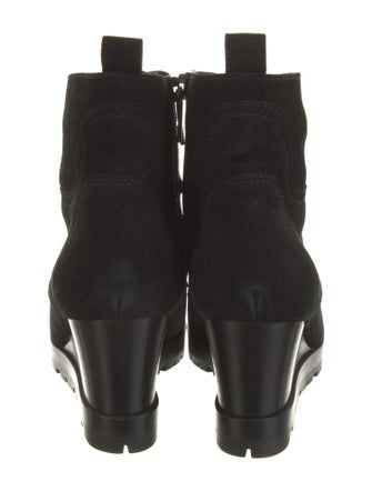 Prada Suede Lace-Up Boots