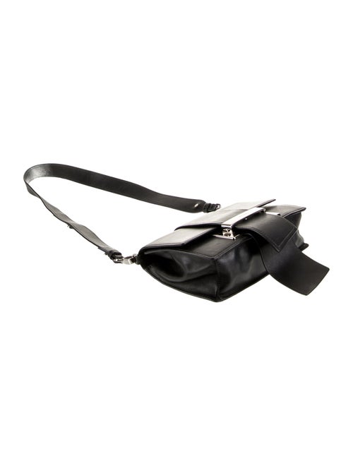 Prada City Calf Leather Metal Ribbon