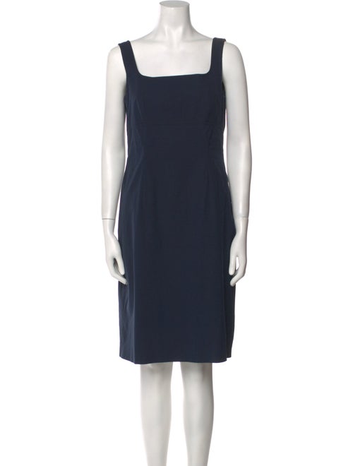 Prada Square Neckline Knee-Length Dress