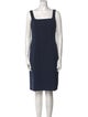 Prada Square Neckline Knee-Length Dress