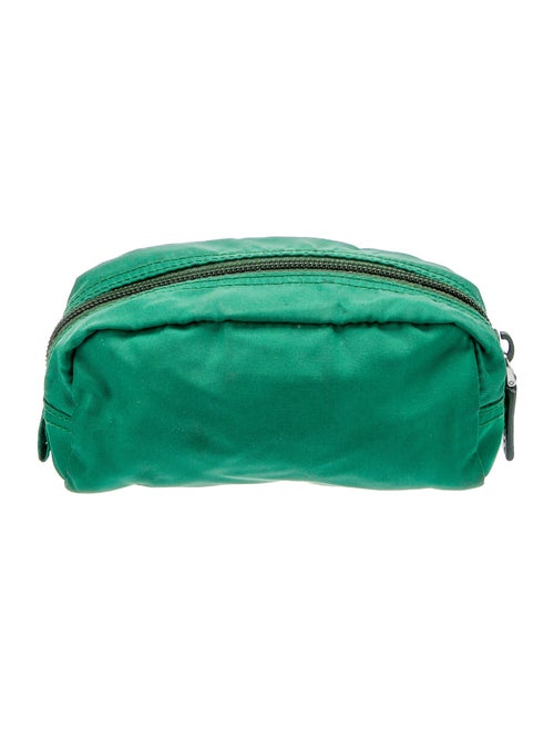 Prada Enameled Metal Triangle Clutch