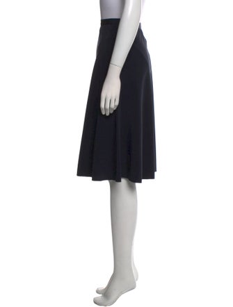 Prada Grosgrain Trim Knee-Length Skirt