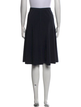 Prada Grosgrain Trim Knee-Length Skirt
