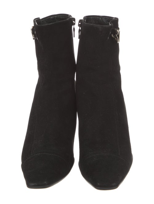 Prada Suede Chain-Link Accents Sock Boots