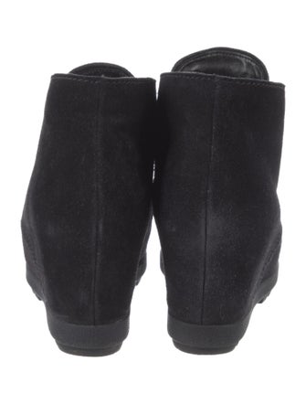 Prada Suede Lace-Up Boots