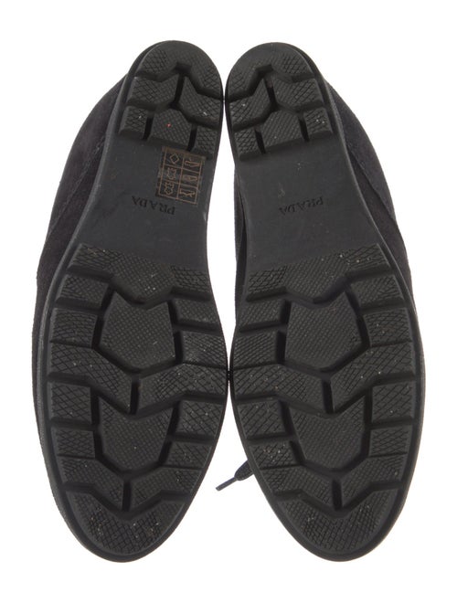 Prada Suede Lace-Up Boots