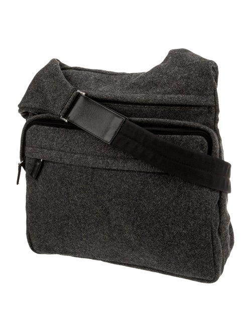 Prada Enameled Metal Triangle Feltro Vintage